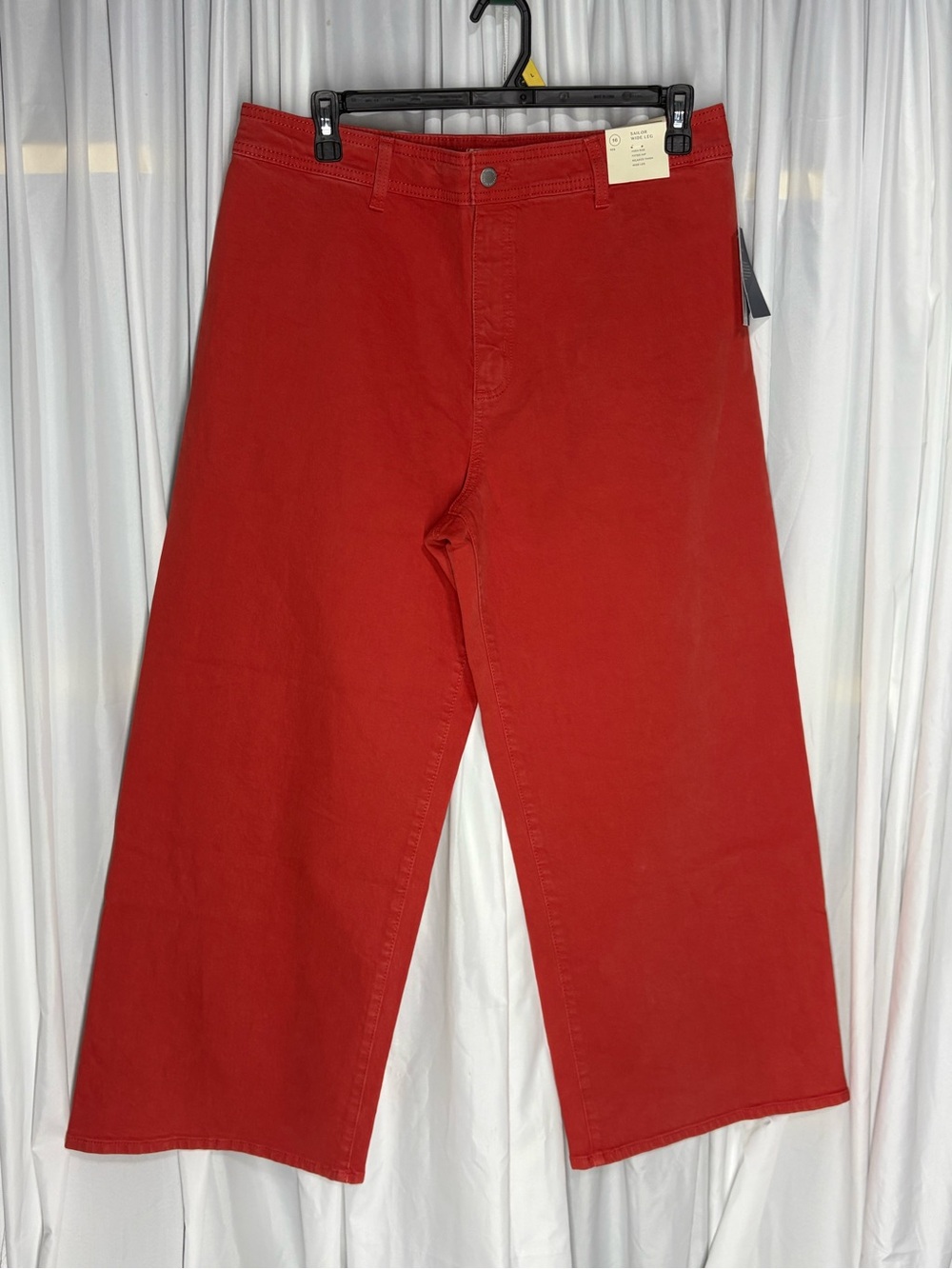 🆕 Universal Thread Womens High-Rise Wide Leg Jeans Red Ankle
Denim Pants Size 16